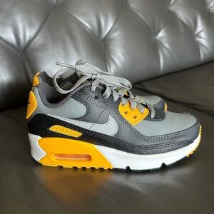 Nike Black and Yellow Air Max 90 Sneakers